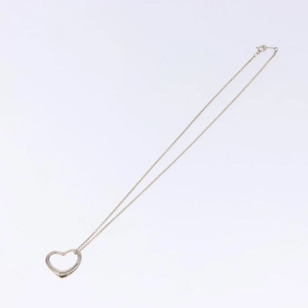 Tiffany & Co. Elsa Peretti Open Heart Pendant Sterling Silver Silver Silver